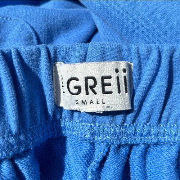 The GREii Velour/Velvet Blue Colorblock Tracksuit Lounge Retro Women’s Size S - Picture 13 of 15